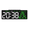 USB LED Digital Alarm Clock With Temperature  Dual Alarm  Modern Desk Clock With Auto Dimming  Snoo 9