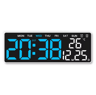 USB LED Digital Alarm Clock With Temperature  Dual Alarm  Modern Desk Clock With Auto Dimming  Snoo 6