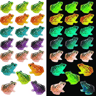 Luminous Mini Frog Figurines Set  GlowintheDark Resin Frogs For Fairy Garden  DIY Terrarium Decor 5