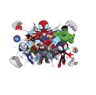 Spiderman Wall Stickers Superhero PVC Cartoon Wall Decals For Kids Bedroom Playroom Decor 6