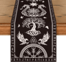 Viking Raven Helmet Of Awe Linen Table Runner Norse Mythology Dining Decor Reusable Holiday Table A 4