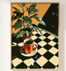 Retro Coffee Wall Art Print  Minimalist Kitchen Poster For Coffee Lovers  Cafe Decor 5