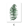 Nordic Green Botanical Canvas Wall Art  Monstera  Banana Leaf Minimalist Decor For Living Room  Bed 7