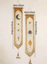 Islamic Ramadan Wall Banner Tapestry  Moon Star Lantern Eid Mubarak Decor For Home  Party 7