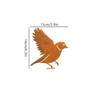 Rusty Metal Bird Silhouette Garden Stake  Rustic Outdoor Yard Art For Farmhouse Patio  Garden 8