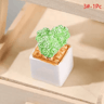 Miniature Resin Potted Plant  Realistic Dollhouse Decor Accent 6