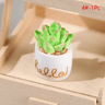 Miniature Resin Potted Plant  Realistic Dollhouse Decor Accent 7