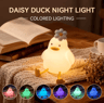 Cute Duck LED Night Light  USB Rechargeable Silicone Touch Lamp 6
