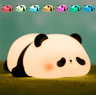 Cute Panda LED Night Light  USB Rechargeable Silicone Bedside Lamp 5