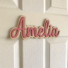 Custom Wooden Name Sign  Personalized Nursery  Bedroom Wall Decor 4
