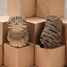 Handcrafted Wooden Cat Figurine  Cute Kitten Desk  Home Decor 6
