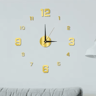 Large 3D DIY Wall Sticker Clock  Modern Frameless Silent Home Decor 7