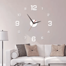 Large 3D DIY Wall Sticker Clock  Modern Frameless Silent Home Decor 8