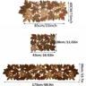 Embroidered Autumn Maple Leaf Table Runner  Rustic Farmhouse Thanksgiving Decor 5