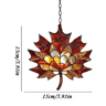 Acrylic Maple Leaf Suncatcher  Thanksgiving Autumn Window  Door Hanging Decor 4