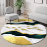 Modern Irregular Area Rug  Washable NonSlip Minimalist Carpet For Living Room  Bedroom 1