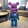 Gradient Violent Bear Statue  Luxury Resin Mirror Sculpture For Living Room Decor 3