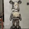 Gradient Violent Bear Statue  Luxury Resin Mirror Sculpture For Living Room Decor 8