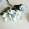 Artificial Magnolia Flower Bundle  Elegant 3Branch Silk Floral Decor For Home  Table Styling 7
