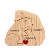 Custom Name Bear Puzzle Ornament  Personalized Family Wooden Decor Keepsake 5