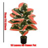 Color Block Artificial Tropical Plant  24Leaf Decorative Faux Greenery For Indoor  Outdoor Spaces 4