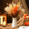 VIKAMA 40PCS Preserved Eucalyptus Pampas Bouquet Boho Dried Flower Decor For Home  Weddings 4