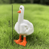 QuackAttitude Funny Duck Statue Middle Finger Cute Resin Desk Decor Gift 5