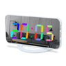 LED Mirror Digital Alarm Clock  Large Display Adjustable Brightness Desk  Wall Clock 7