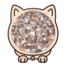 135Piece Cat Shaped Wooden Jigsaw Puzzle  Unique Irregular Pieces Gift For Cat Lovers 5