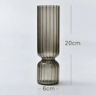 Nordic Striped Color Glass Vase  Retro Hydroponic Flower Display For Home  Office 5