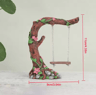Miniature Fairy Garden Swing Set  Whimsical Flower Tree  Figurine Decor For Micro Landscapes 5