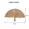 Nordic Seaweed Woven Wall Fan Decor  Handcrafted Boho Rattan Hanging For Home 16