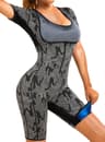 Womens Sauna Sweat Vest Shapewear Jumpsuit 5