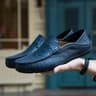Mens Genuine Leather Slip On Loafers 8