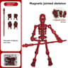 Medieval Skeleton Action Figure With Movable Joints Poseable Desktop Toy 8