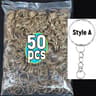 Stainless Steel Key Ring Set With Split Rings And Lobster Clasps 7
