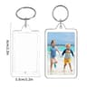 Acrylic Photo Keychain Blank Insert Frame With Tassel Custom Picture Holder 7
