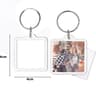 Clear Acrylic Photo Keychain Blanks Custom Insert Picture Frame Keyrings 14