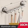 Wall Mounted Kitchen Utensil Rack With Removable Hooks And Vacuum Suction Installation 6