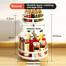 360 Degree Rotating Spice Organizer Turntable Kitchen Storage Rack 13