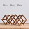 Wooden Double Layer Wine Rack Solid Wood Countertop Wine Bottle Storage Display Stand 9
