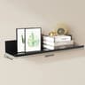 Aluminum Floating Wall Shelf No Drill Bathroom And Kitchen Storage Rack 12