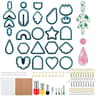 DIY Polymer Clay Earring Cutter Set Geometric Flower Molds 9