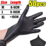 Heavy Duty Nitrile Disposable Work Gloves Textured Grip 30 Pack 13