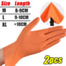 Heavy Duty Nitrile Disposable Work Gloves Textured Grip 30 Pack 8