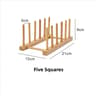 DIY Bamboo Dish Drying Rack Kitchen Plate Organizer 9