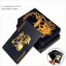 Black Gold Waterproof Playing Cards Poker Set 7