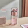 Double Wall Glass Tea Tumbler With Infuser 9