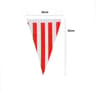 Carnival Stripe Pennant Banner Red White Party Flag Decoration 8