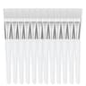 Transparent Crystal Handle Soft Bristle Facial Mask Brush Set 7